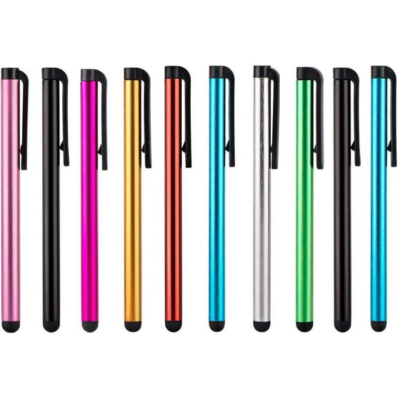 10 Pieces Capacitive Stylus Pens for Universal Touch Screens Devices, iPhone, iPad, Tablet and All Smartphones