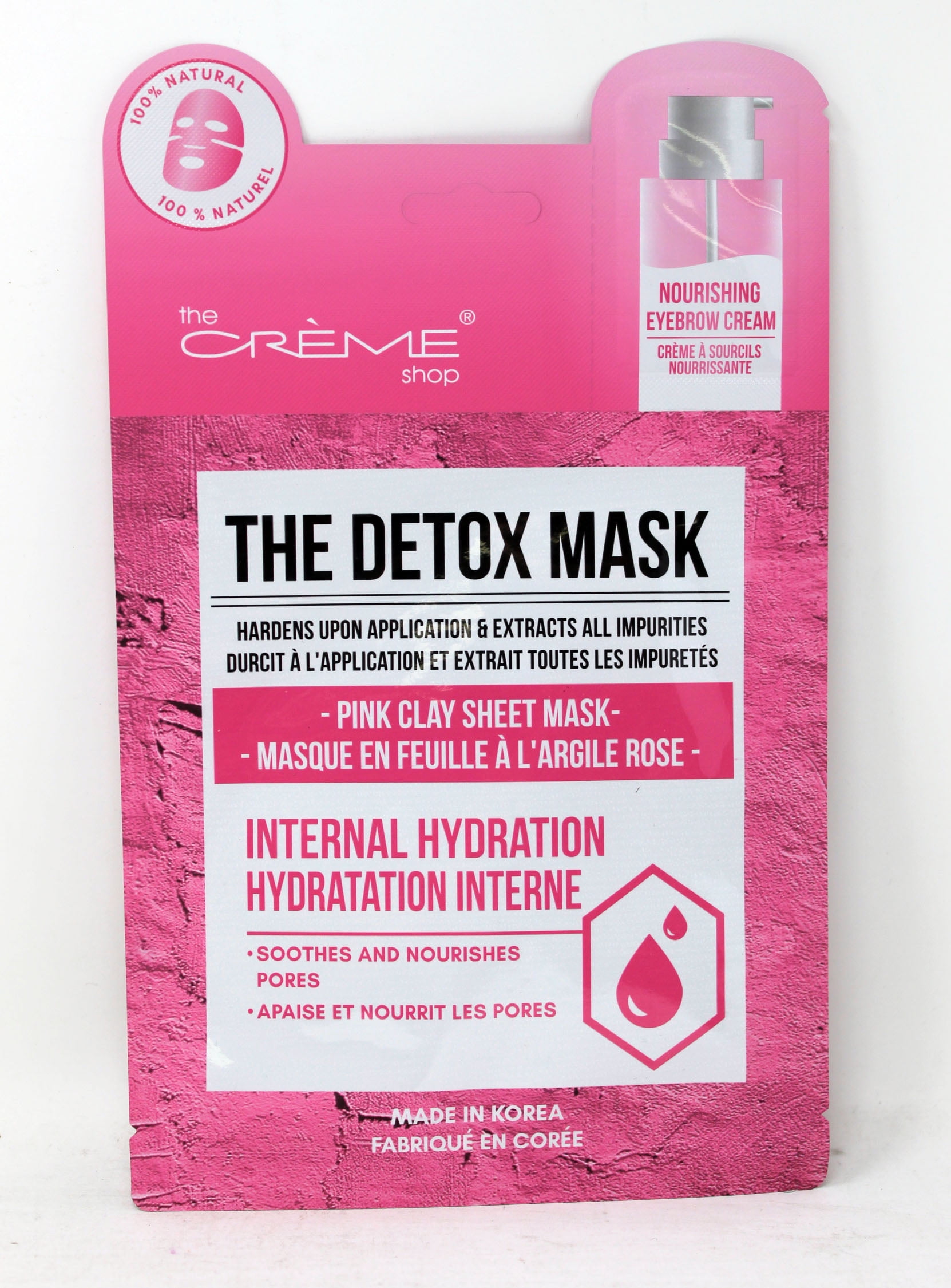 rigdom Sorg Indvandring The Creme Shop Detox Mask Pink Clay Sheet Mask 1 Count - Walmart.com