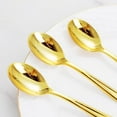 thumbnail image 4 of 100 Pack Gold Plastic Spoons Disposable - Durable Heavy Duty 6.9 Inch Gold Spoons, Heat Resistant Modern Disposable Spoons Perfect for Thanksgiving Parties, Wedding, Banquets, 4 of 8