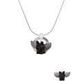 thumbnail image 2 of Delight Jewelry Black Flying Pig with Wings Hero Ring Charm Necklace, 18", 2 of 4