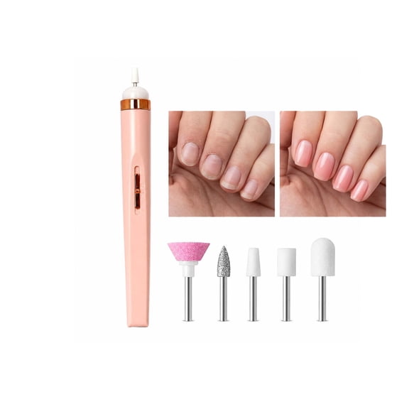 Portable Electric Nail Drill Kit with Built‑in Light, Multi Interchangeable Nail Drill Bits, Compact Nail Polisher for Shaping Buffing Remover, Home DIY Manicure Pedicure Nail Art Supplies