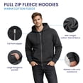 thumbnail image 5 of SOCKS'NBULK 24 Pack Wholesale Full Zip Hoodies ASSORTED MIXED SIZES, Bulk Cotton Fleece Zippered Sweatshirts for Men & Women, Shelter Donation, Shelters, Hoodie Case Charcoal Gray Color, 5 of 5