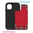 thumbnail image 2 of DistinctInk Custom SKIN / DECAL compatible with OtterBox Defender for iPhone 11 Pro MAX (6.5" Screen) - Bandana Print - Red, Black, White, 2 of 5