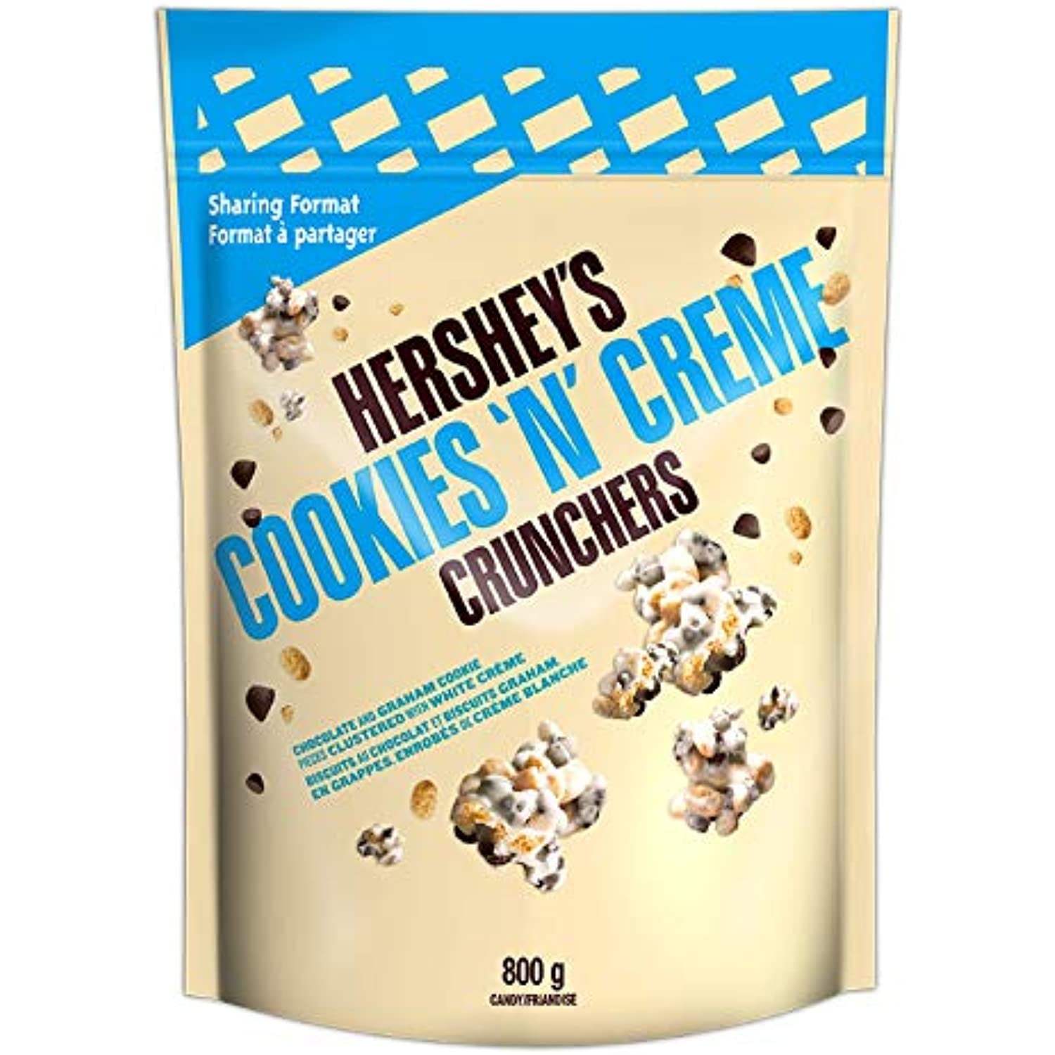 Hersheys Cookies N Creme Crunchers, 800G/1.7Lbs,(Imported From Canada