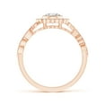 thumbnail image 2 of ANGARA Natural 0.5 Ct. Diamond Vintage Inspired Engagement Ring in 14K Rose Gold for Women (Ring Size: 3.5), 2 of 9