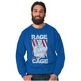 thumbnail image 4 of Street Fighter Vega Rage Cage USA Men Big & Tall Sweatshirt Brisco Brands 3X, 4 of 5