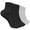 3 Black 3 White, variant on 6 Pairs Women Cotton Solid White Athletic Cushioned Ankle Quarter Socks Size 9-11