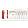 thumbnail image 6 of CAIVO Children Long Sleeve Christmas Red Hooded Christmas Jumpsuit Sets Relaxed Fit Toddler Daily Wear, 6 of 8