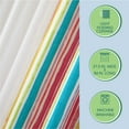 thumbnail image 5 of Your Zone Curtain and Sheers Panel Set, 4-Piece, Watercolor Stripes, 27.5" W x 84" L, 5 of 5