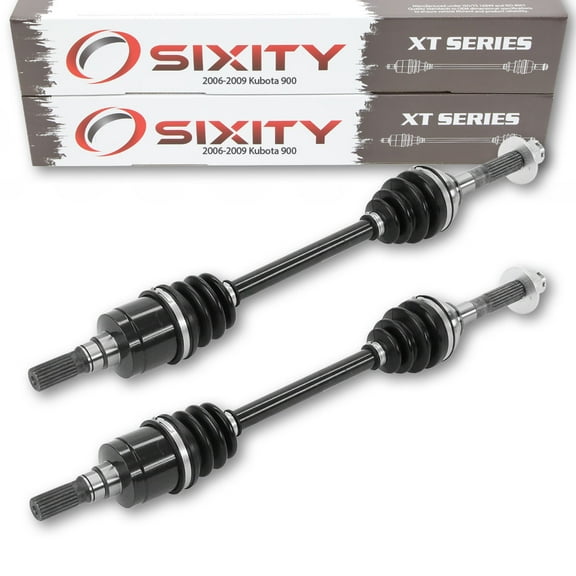 2 pc Sixity XT Front Left Right Axle compatible with Kubota 900 2006-2009 - RTV900W6 4X4
