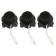 thumbnail image 1 of 3 Pack Silicone Facial Exfoliating Brushes, 3D Soft Bristles, Double-Sided, with Ergonomic Handle, Black, 1 of 4