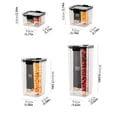 thumbnail image 3 of Hinati Clearance Sale Airtight Container Set Clear Plastic Food Storage Containers Airtight Food Storage Containers Dry Food Canisters for Air Tight House Kitchen Pantry Organization and Storage, 3 of 9
