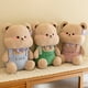 thumbnail image 2 of Cute Little Bear Plush Toy with Knot On The Head and Dressed Little Bear Doll / Girls Pillow / Children Dollblue23cm Deng Xun unisex, 2 of 2
