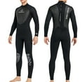 thumbnail image 2 of Wweixi Combinaison de Plongée Bonne Élasticité Maillot de Bain à Manches Longues Écran Solaire Puissant Classique Col Ras du Cou Structure Composite à Trois Couches Combinaison de Plongée Homme Noir G, 2 of 6