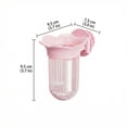 thumbnail image 3 of Bluebird Feeder Window Bird Feeder Bird Food Container Squirrel Proof Bird Feeders Cardinal Bird Feeder 4 Inch Pink Birdcage Feeder Hanging Water Storage Easy Clean Spill Proof, 3 of 8