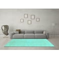thumbnail image 3 of Ahgly Company Indoor Rectangle Abstract Light Blue Modern Area Rugs, 2' x 5', 3 of 4