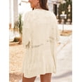 thumbnail image 6 of Zeagoo Crochet Cardigan Spring Lightweight Open Front Long Sleeve Knit Cardigans for Women, 6 of 7