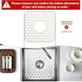 thumbnail image 2 of 2 Pack Silicone Sink Protectors for Kitchen Sink - 12" x 11" Kitchen Sink with Center Drain Accessory, Non-Slip Heat-Resistant Mat for Bottom of Porcelain Stainless Steel, Dishwasher Safe, 2 of 8