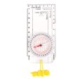 thumbnail image 3 of DC40-3A Portable ABS Compass Scale Ruler Outdoor Outdoor camping compass Hiking Camping Compass Map Tools Transparent, 3 of 6