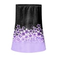 thumbnail image 5 of MIASHUI Blouse Tube Imprimée pour Femmes Vacances d'Été Débardeur Bandeau Sans Bretelles, Violet, P, 5 of 5