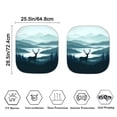thumbnail image 6 of Binienty Wildlife Elk Auto Sun Shade Windshield Easy Fold Car Front Window Sun Shade 2 Piece UV Protection Heatshield Reflective Sunvisor for SUV Truck Van, 6 of 7