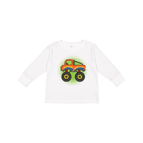 Inktastic Monster Truck for Boys Boys Long Sleeve Toddler T-Shirt
