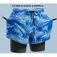 thumbnail image 4 of Pantalones Cortos De Baño Casuales De Doble Capa Para Hombre, 4 of 8