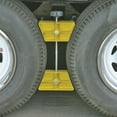 thumbnail image 2 of Camco 44622, Yellow Polymer Large RV Wheel Stop for RV Exterior, Prevents Trailer Movement, 2 of 5