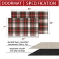 thumbnail image 3 of Red British Plaid Doormat Welcome Doormats Plaid Rugs Farmhouse Layered Door Mat Perfect for Front Door Porch Outdoor Rug, 3 of 7