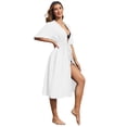 thumbnail image 4 of Ekouaer Cover Up for Women Swimwear Sexy Open Front Kimono Bathing Suit Cover Up Slim Fit Swimsuit, 4 of 6