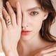 thumbnail image 4 of Anillo de boda ajustable tono dorado para mujer, chica, regalo para enamorados, 4 of 6