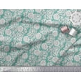 thumbnail image 3 of Soimoi Rayon Fabric Leaves & Floral Block Print Fabric by The Yard 56 Inch Wide, 3 of 3