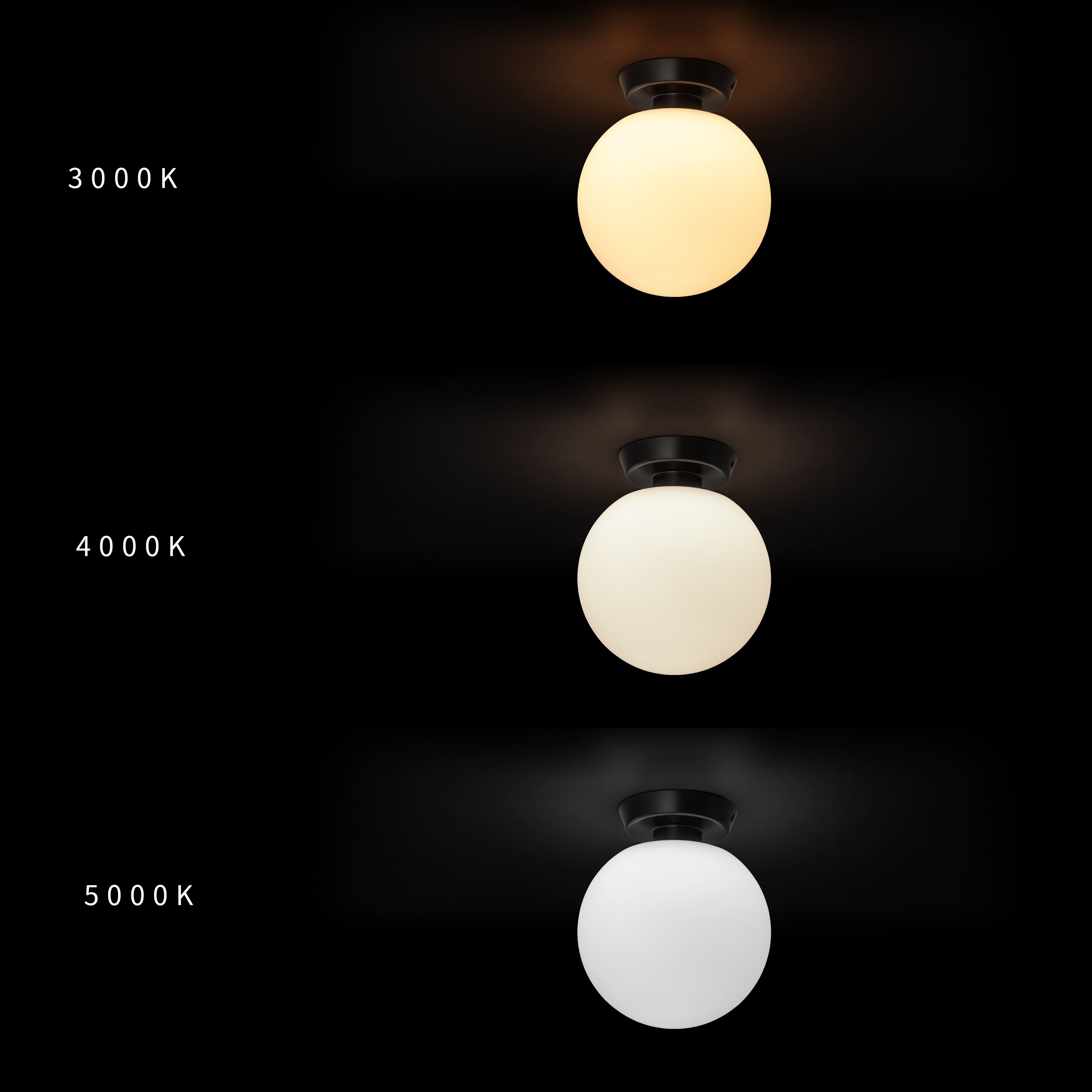 Mainstays 8 in Integrated LED Flush Mount Ceiling Light, Black photo 7