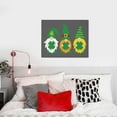 thumbnail image 4 of Kdxio Spring St Patrick’S Day Irish Gnomes Pattern Canvas Wall Art for Living Room Wall Decor for Bedroom Bathroom Modern Framed Canvas Art Prints Ready to Hang,Horizontal, 4 of 6