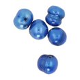 thumbnail image 4 of Mudra Crafts Real Freshwater Cultured Pearls for Jewelry Making, Loose Bulk Predrilled Bead Kit (6-8mm, Blue), 4 of 6