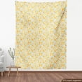 thumbnail image 4 of Fruits Fabric by the Yard, Bananas Lemons Apples Oranges Pears Pineapples, Decorative Upholstery Fabric for Sofas and Home Accents, Mustard Pale Orange by Ambesonne, 4 of 5