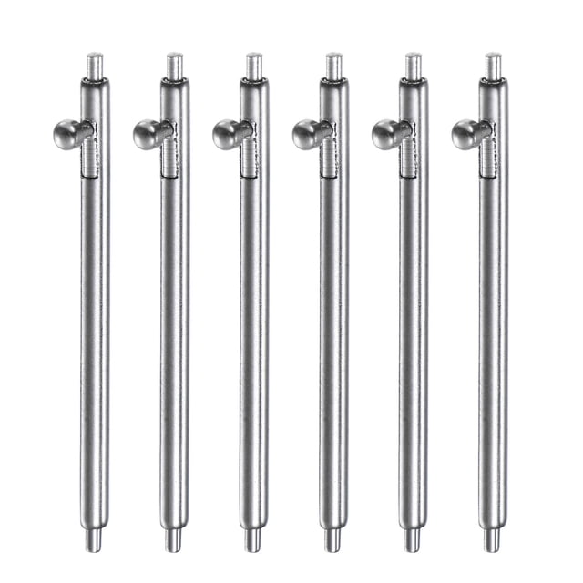 Uxcell 6 piezas de pasadores de resorte de liberación rápida de 1.5 mm de diámetro y 22 mm de ancho, pasadores de acero inoxidable para correas de reloj