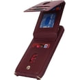 thumbnail image 5 of iPhone 11 Case with Card Holder for Women, iPhone 11 Phone Case Wallet with Strap Credit Card Slots Crossbody with Kickstand Zipper Case for iPhone11 - Red Wine, 5 of 14