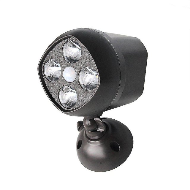 Luz de seguridad LED para exteriores YONGSHENG con sensor de movimiento inalámbrico negro 1 pieza