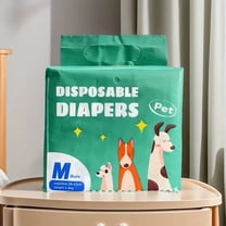 Disposable Dog Diapers for Male Dogs, Medium, Super Absorbent, 12 count