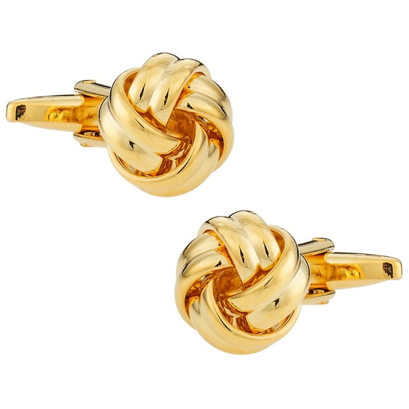 Classic Woven Gold Knot Cufflinks by Cuff-Daddy