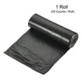 thumbnail image 3 of Uxcell 2-4 Gallon Small Trash Bags Garbage Waste Basket Liners Black, 20 Counts / Roll, 3 of 5