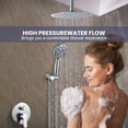 thumbnail image 5 of Wowow 8-spray 12in. Dual Shower Head and Handheld Shower Head in Brushed Nickel, 5 of 8