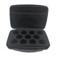 thumbnail image 4 of Bolsa protectora especial yo con 11 ranuras, a prueba de golpes, portátil, multiusos, con asa y organizador de doble cremallera negro, 4 of 10