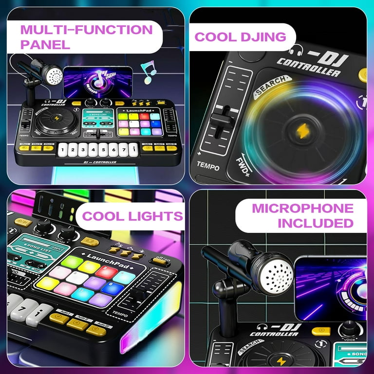 Sunforu DJ Toy Set for Kids, Toddler Musical DJ Party Mixer Toys
