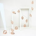 thumbnail image 6 of BalsaCircle 5 feet 10 LED Rose Gold Metal Leaves Fairy Lights Battery Operated Garland, 6 of 6
