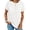 A-White, variant on Summer Blouses for Women Short Sleeve Crewneck Dressy Shirts Ladies Casual Waffle Knit Hollow Out Tunic Tops