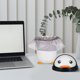 thumbnail image 5 of Cubo de basura de pingüino con tapa abatible para niños, cubo de basura de plástico, lindo baño, basura para dormitorio, oficina, coche, cocina, habitación de niños, 5 of 8