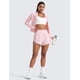 thumbnail image 3 of Shorts CRZ YOGA Dolphin Cintura Alta Plana 7.5 cm Rosa L, 3 of 6