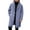 Blue, variant on Elegant Everyday Women’s Casual Jacket Classic Long Overcoat with Notched Lapel Knee-Length Trench for Spring Autumn and Winter Outerwear Women's Bomber Jacket Casual Coat